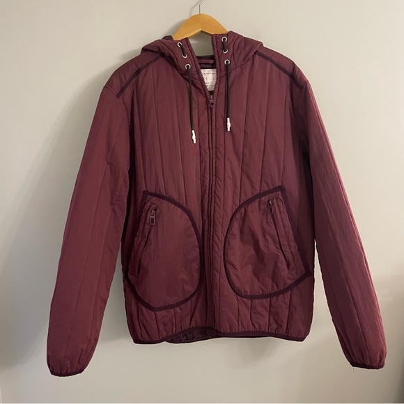 Urban Outfitters Other - Urban Outfitters Plum Purple Quilted Hooded Jacket